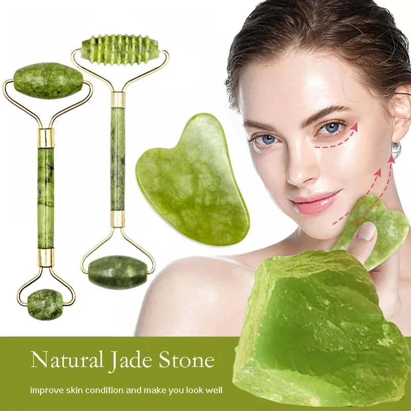 Spa Wellness Locations - 구아샤 천연석 마사지 페이스 제이드 롤러,