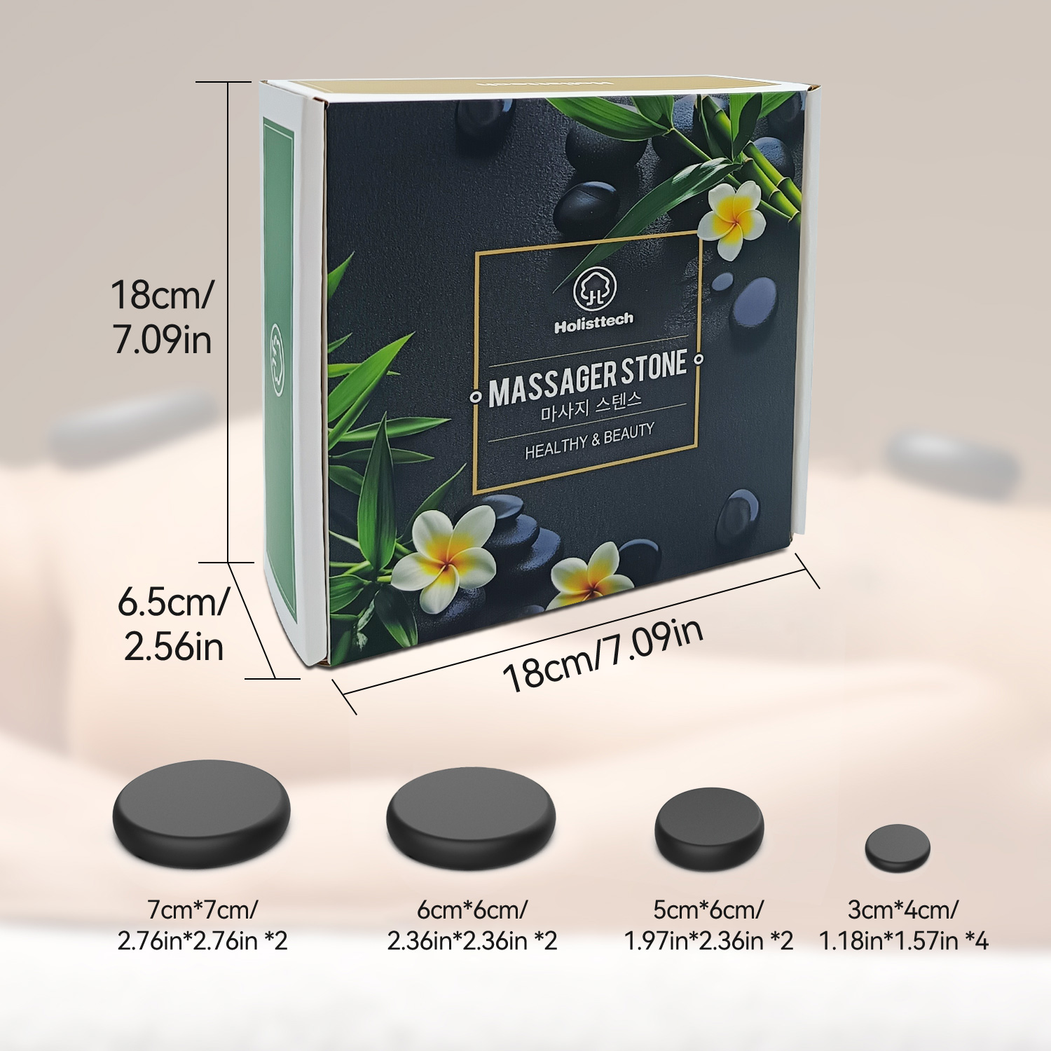 마사지 핫 스톤 세트, 10피스 블랙 핫 스톤 마사지  - Spa Wellness Locations 리뷰 및 가격