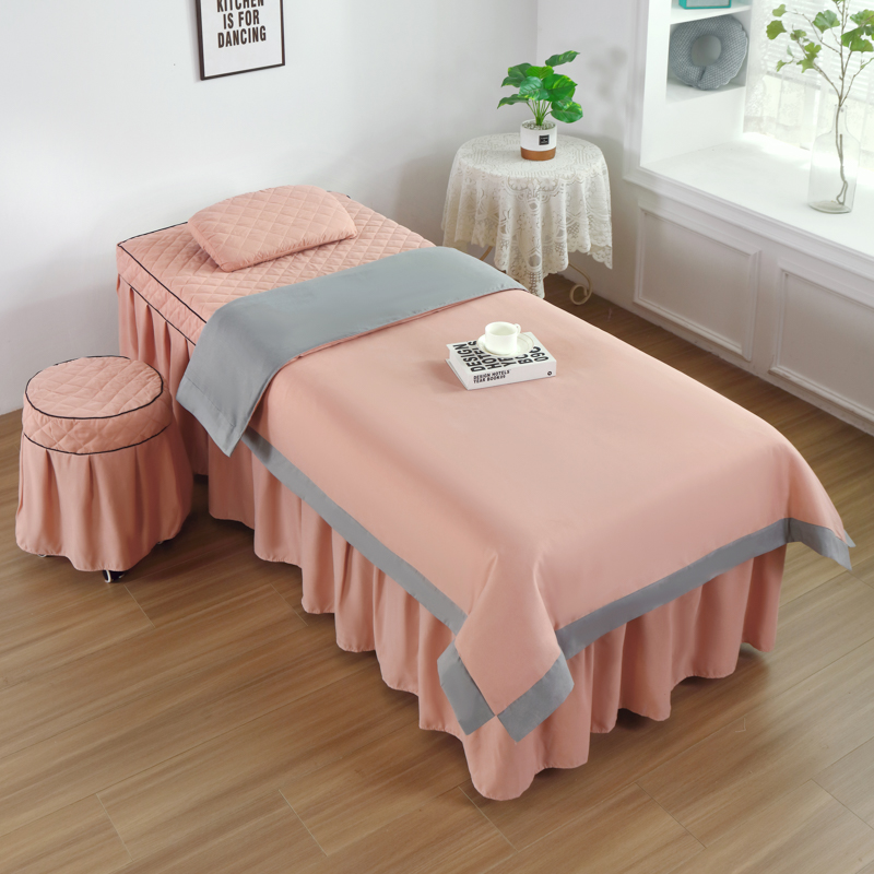 4pcs 로즈 뷰티 살롱 침구 세트 마사지 스파 침대  - Spa Wellness Locations 리뷰 및 가격