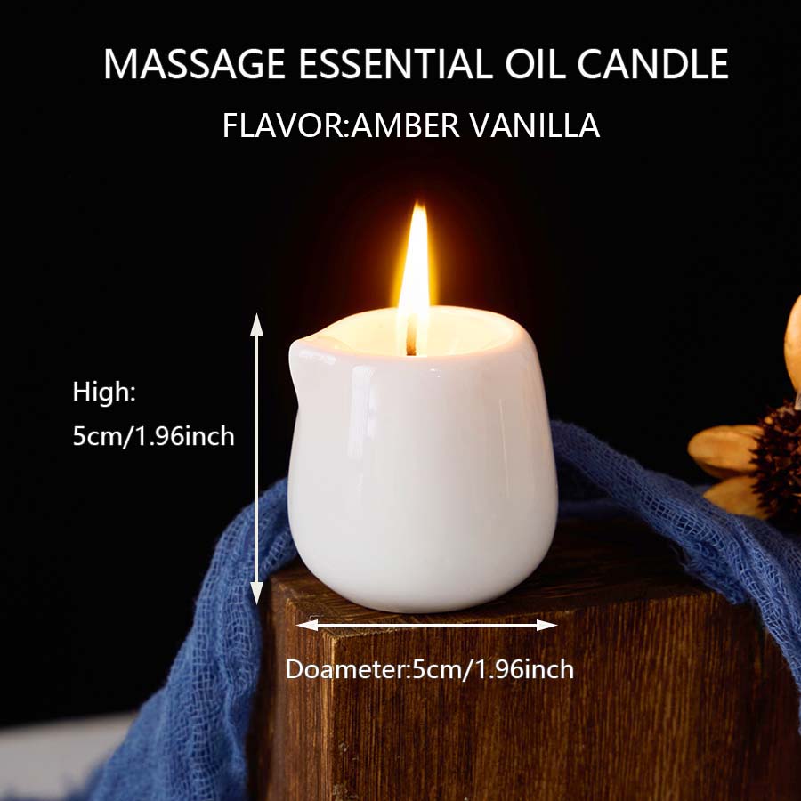 세라믹 마사지 오일 캔들 앰버 바닐라 따뜻한 달콤한 향 - Massage Candle Melting 리뷰 및 가격